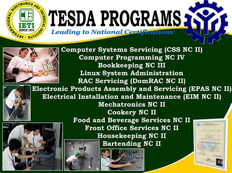 Tesda Programs .